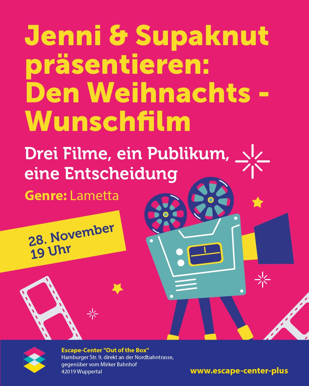 Jenni & Supaknut präsentieren: Der Wunschfilm des Monats