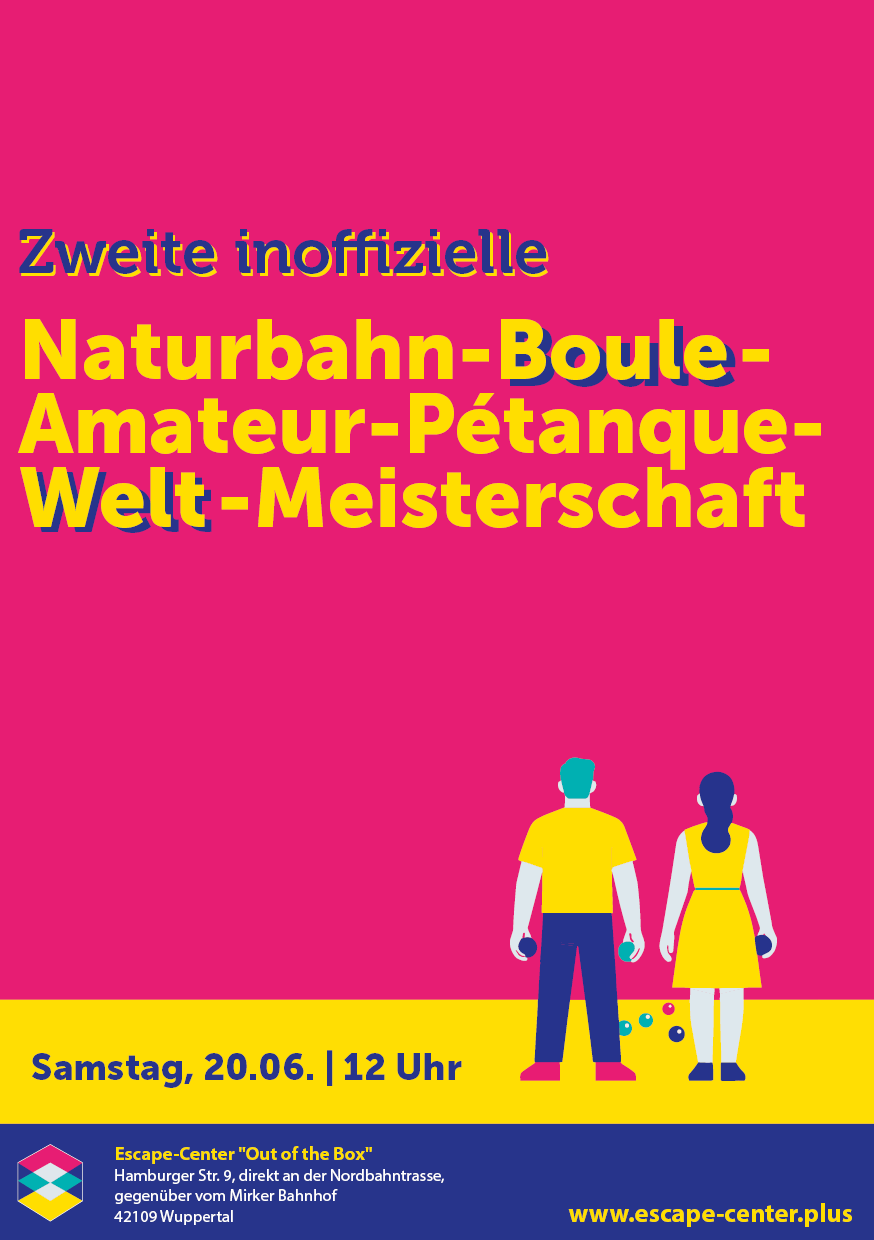 Naturbahn-Boule-Amateur-Weltmeisterschaften 2026 am Escape Center!