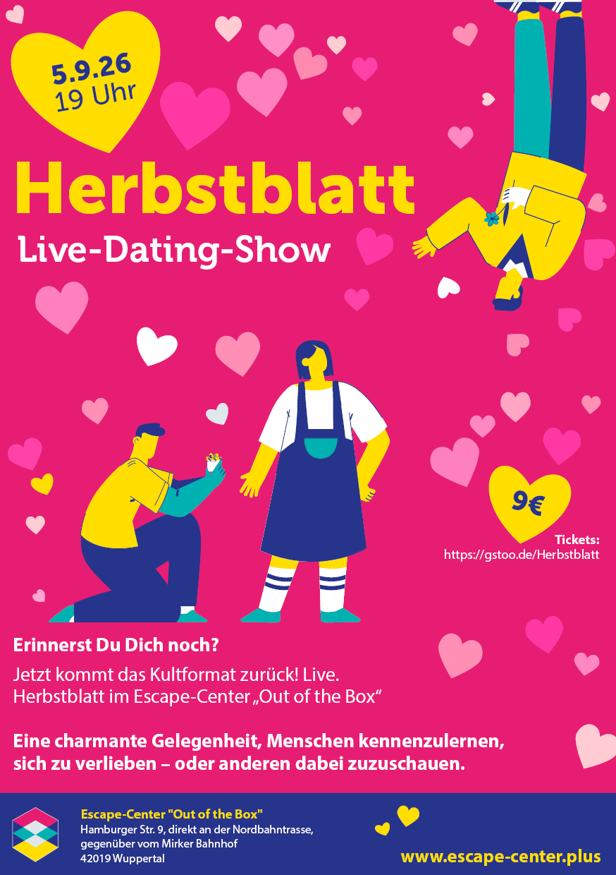 Herbstblatt im Herbst - Live-Dating-Show