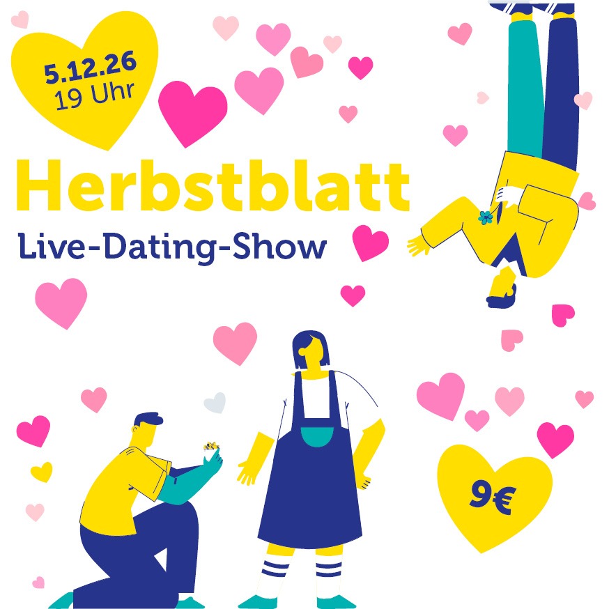 Herbstblatt im Winter - Live-Dating-Show